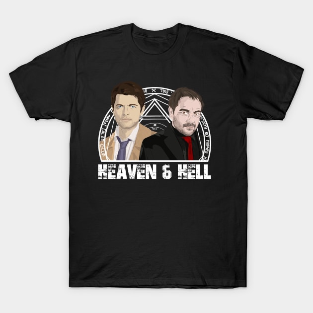 Heaven and Hell V.1 T-Shirt by potatonomad